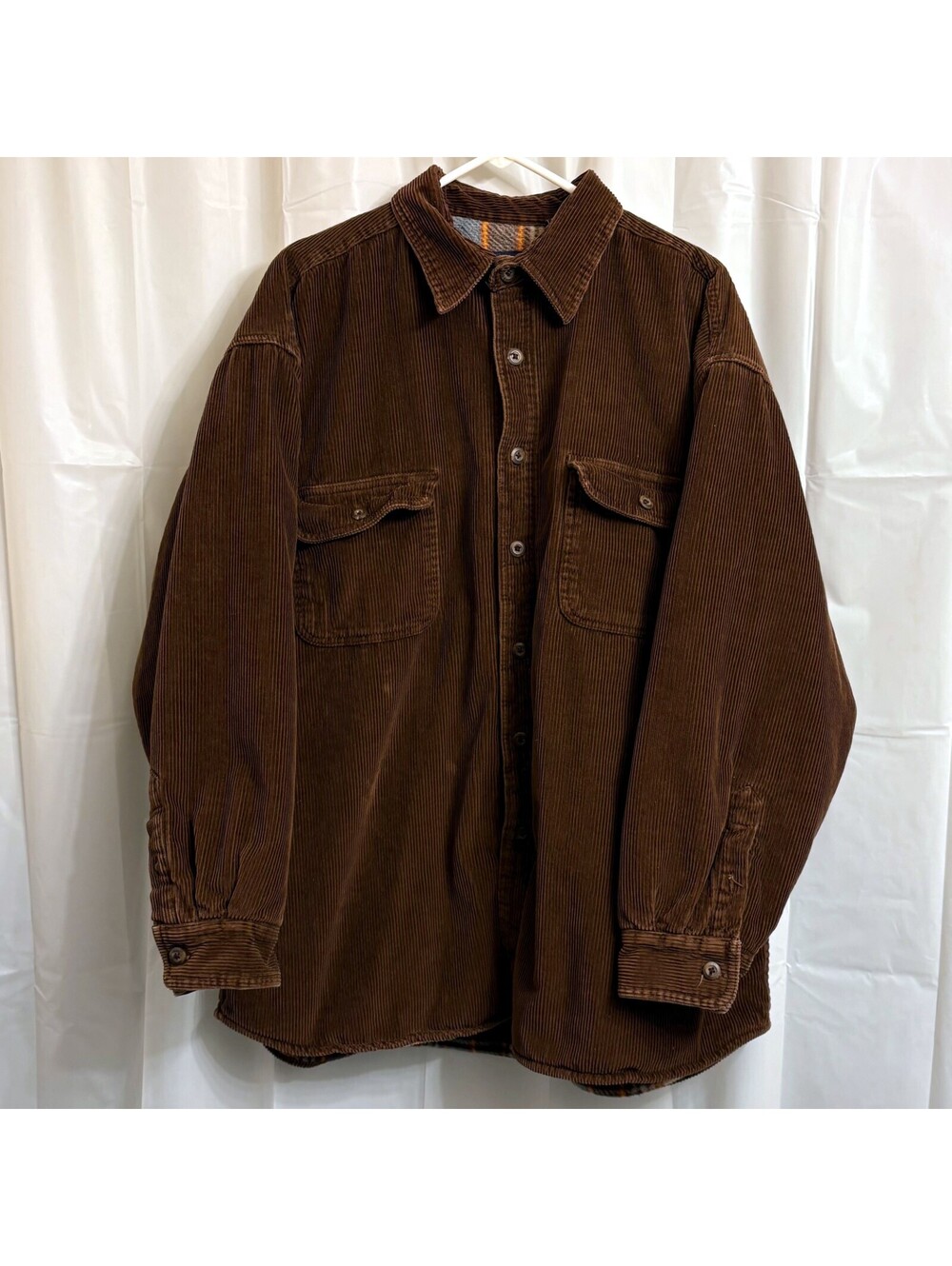 Wolverine Men's Fleece Lined Corduroy Jacket Coat Extra Large XL Brown